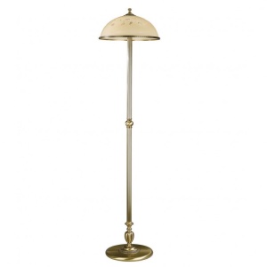 Lampadar / Lampa de podea din alama cu sticla decorata design italian 6208