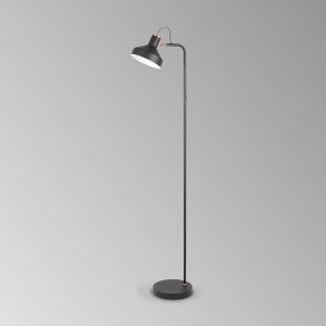 Lampadar/Lampa de podea din metal design moderm Irias negru/cupru 87402 universul-luminii.ro