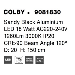 Lampadar, Lampa de podea LED design liniar COLBY - Img 2