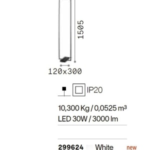 Lampadar/Lampa de podea LED design modern minimalist Frame pt alb - Img 3