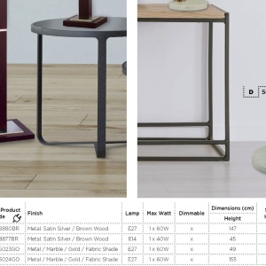 Lampadar / Lampa de podea moderna design elegant Gallow EU5024GO SRT - Img 4