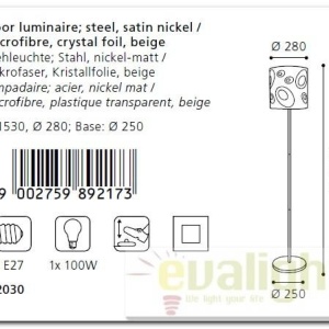 Lampadar, lampa de podea moderna Indo 89217 EL 49532 universul-luminii.ro