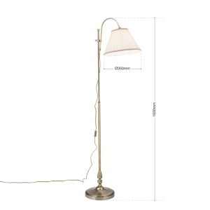 Lampadar / Lampa de podea stil clasic H183cm Tonia Stl 12-1101/1 Patina OR 631342 universul-luminii.ro