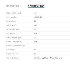 Lampadar/Lampa de podea tip arc Giant - Img 6