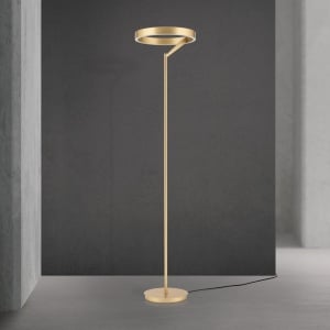 Lampadar LED circular iluminat sus si jos KOLK auriu periat - Img 6