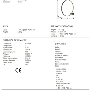 Lampadar LED de podea design modern Odile - Img 6
