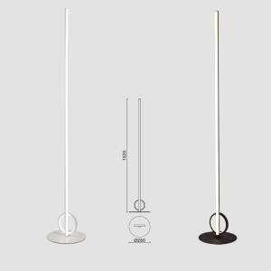 Lampadar LED design modern minimalist KITESURF negru 132512 universul-luminii.ro