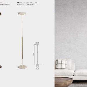 Lampadar LED design modern NOA II alb - Img 2