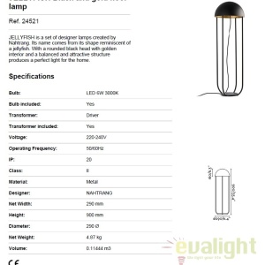 Lampadar LED / Lampa de podea design deosebit ELLYFISH 24521 172932 universul-luminii.ro