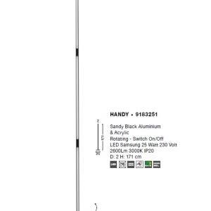 Lampadar LED / Lampa de podea design modern Handy NVL-9183251 75552 universul-luminii.ro