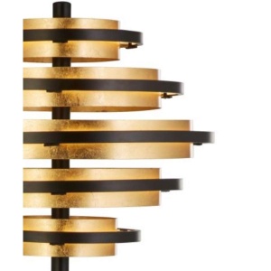 Lampadar LED, Lampa de podea moderna Hive Black/gold EU6359BG SRT 83342 universul-luminii.ro