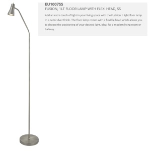 Lampadar modern directionabil design minimalist Fusion EU1007SS SRT 74532 universul-luminii.ro
