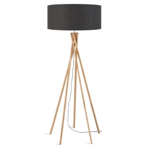 Lampadar realizat din materiale naturale, durabile si ecologice, KILIMANJARO/F gri inchis