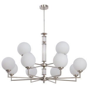Lustra 12 brate moderna realizata manual Artu Glass