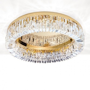 Lustra aplicata cristal Schöler design modern de lux Ring 24K 60cm gold plated 95832 universul-luminii.ro