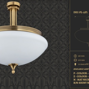 Lustra aplicata design clasic realizata manual Decor 76822 universul-luminii.ro