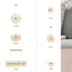 Lustra aplicata design elegant KATRINA 60cm auriu 64135D1 GL 172162 universul-luminii.ro