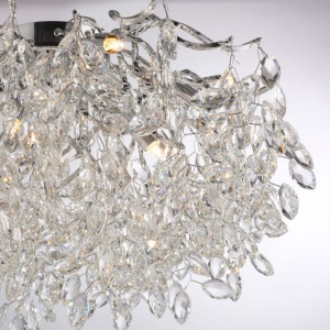 Lustra aplicata design magnific, crom, diametru 60cm, RICICLE - Img 3