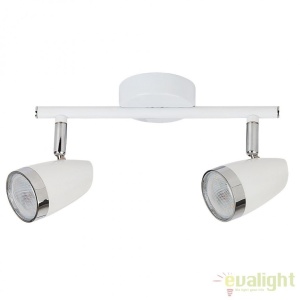 Lustra aplicata design modern alb 2 spoturi LED Karen 6667 RX - Img 1