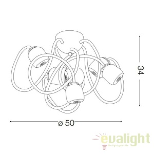 Lustra aplicata design modern cu brate flexibile OCTOPUS PL6 multicolor 174976 - Img 5