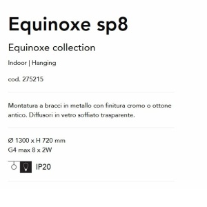Lustra aplicata design modern Equinoxe sp8 Alama - Img 2