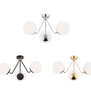 Lustra aplicata design modern minimalist TOMAR crom 102862 universul-luminii.ro