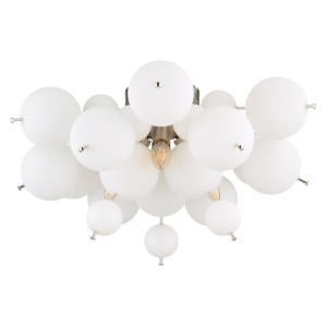 Lustra aplicata design modern UDO 3L nickel/alb - Img 3