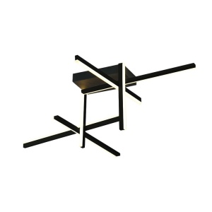 Lustra aplicata LED design liniar X-LIne negru
