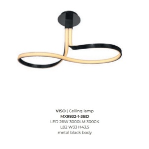 Lustra aplicata LED design modern VISO - Img 2
