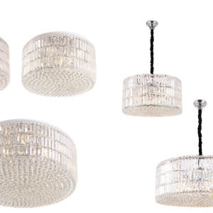 Lustra aplicata / Plafoniera design elegant diam.40cm Puccini C0127 MX - Img 4