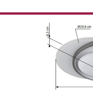 Lustra aplicata tavan design circular LED MOON - Img 7