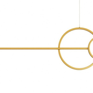 Lustra aurie inelara LED Range 120cm - Img 4