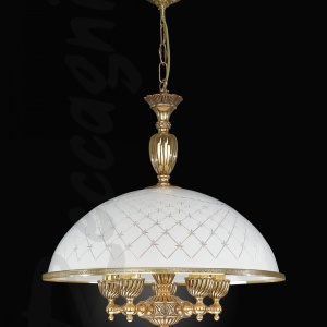 Lustra clasica alama/sticla realizat manual 7102 107322 universul-luminii.ro