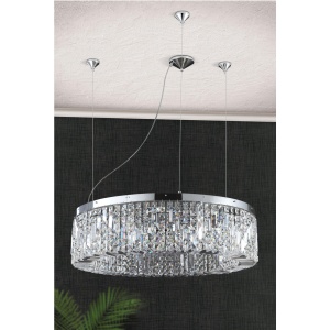 Lustra cristal Asfour design modern de lux Ring 80cm chrome plated 198482 universul-luminii.ro