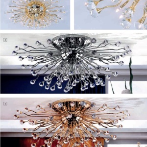 Lustra cristal Swarovski Spectra design modern de lux GALAXY 42L, 24K gold plated 95712 universul-luminii.ro
