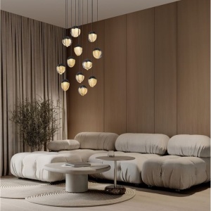 Lustra cu 12 pendule LED ALICIA 630442 universul-luminii.ro