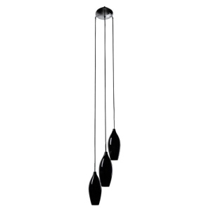 Lustra cu 3 pendule design modern CHAMPAGNE black MD2101A-3BL