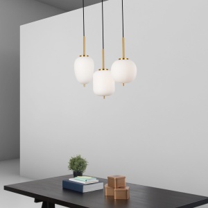 Lustra cu 3 pendule, design modern Lato 75402 universul-luminii.ro
