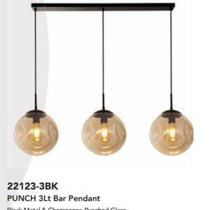 Lustra cu 3 pendule design modern minimalist Punch 3Lt 221962 universul-luminii.ro