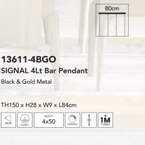 Lustra cu 3 pendule design modern Signal - Img 3
