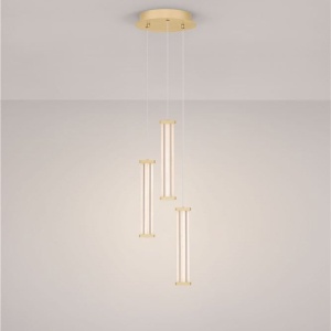 Lustra cu 3 pendule LED 2700K PHEME auriu periat - Img 4