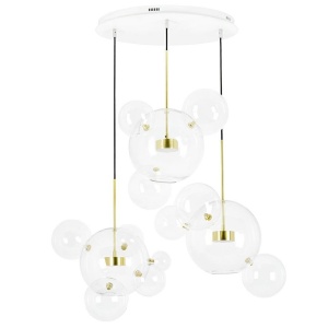 Lustra cu 3 pendule LED design modern Boliccine