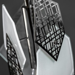 Lustra cu 3 pendule moderna design LUX realizata manual POLYGON 219392 universul-luminii.ro