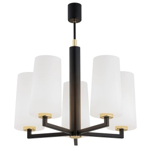 Lustra cu 5 brate design modern CAMELOT PLUS negru