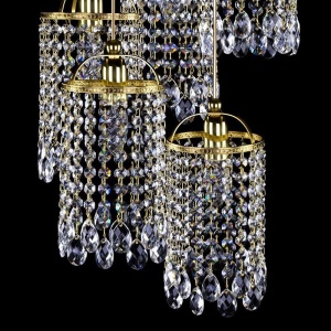 Lustra cu 5 pendule Cristal Bohemia Exclusive SMALL GAME 07-05 - Img 6