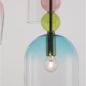 Lustra cu 5 Pendule design decorativ modern MURANO 122092 universul-luminii.ro