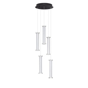 Lustra cu 5 pendule LED 2700K PHEME nickel satinat - Img 6