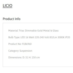Lustra cu 5 pendule LED design modern LICIO 232302 universul-luminii.ro