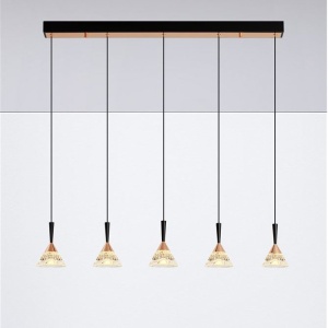 Lustra cu 5 pendule LED design modern PALUZ 232312 universul-luminii.ro