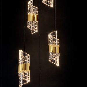 Lustra cu 5 pendule LED design modern Seneca 147542 universul-luminii.ro